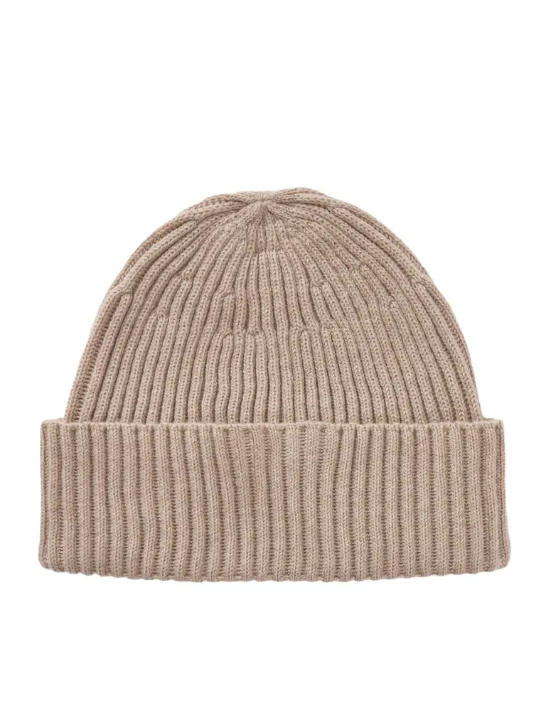 Ribbed Cashmere Beanie - Men Ribbed Cashmere Beanie - Men