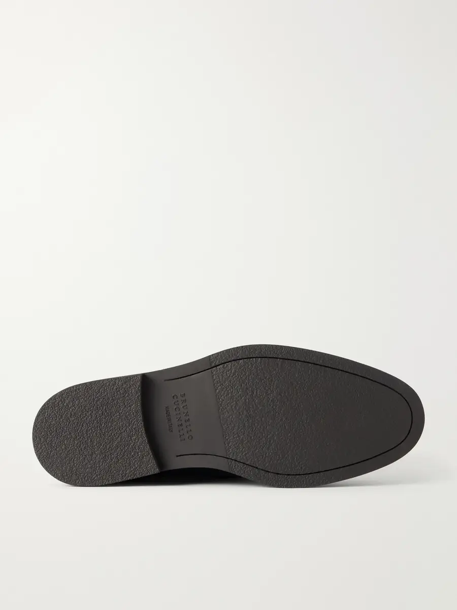 Brunello Cucinelli Flex Suede Penny Loafers - Men | Thumbnail 3