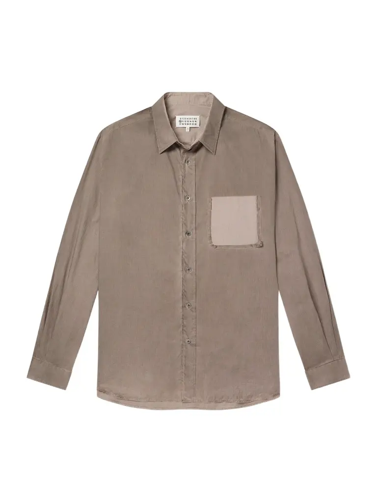 Maison Margiela Camp-Collar Distressed Checked Cotton-Poplin Shirt - Men