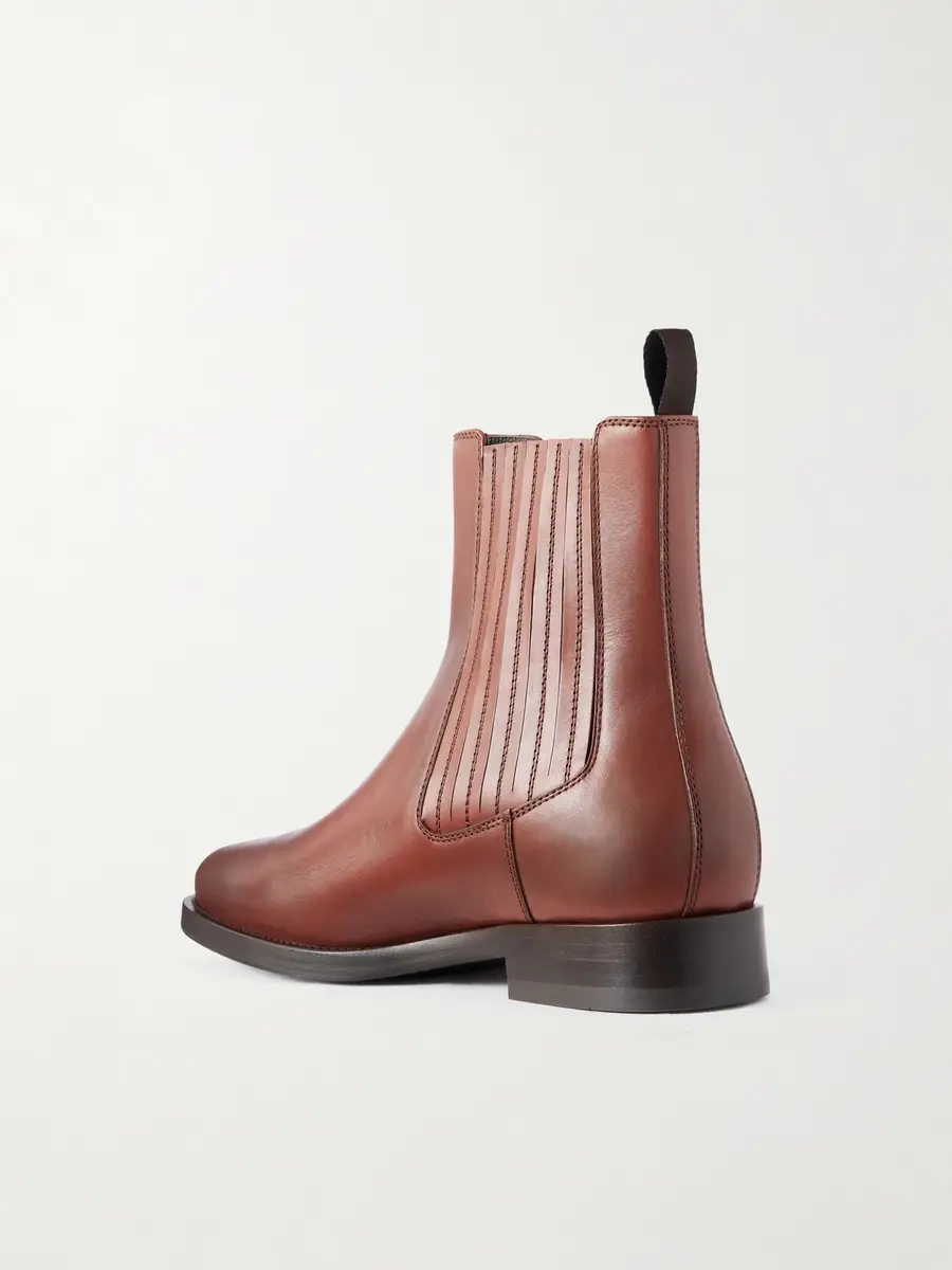Brunello Cucinelli Beatles Leather Chelsea Boots - Men | Thumbnail 4 Brunello Cucinelli Beatles Leather Chelsea Boots - Men | Thumbnail 4