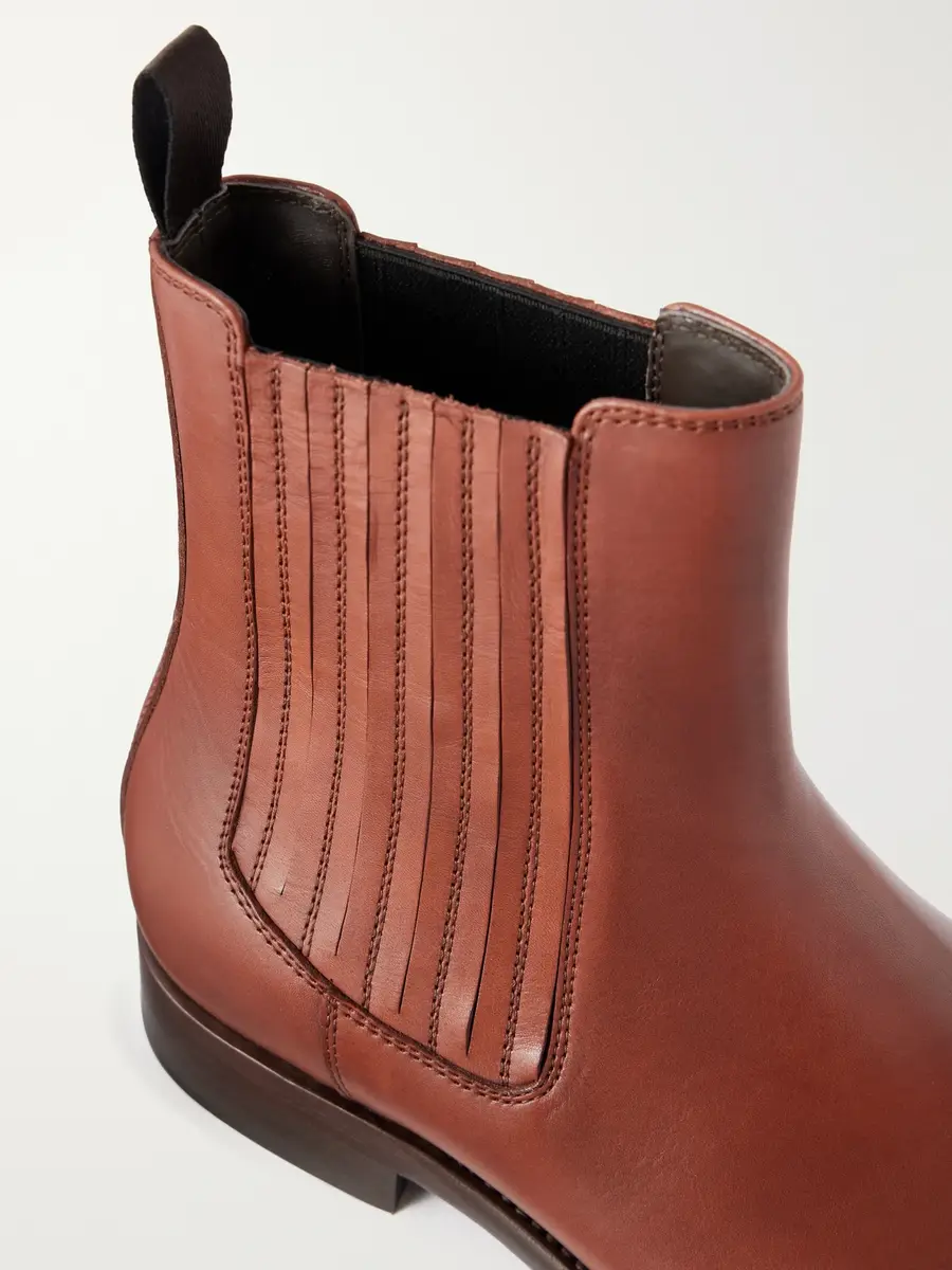 Brunello Cucinelli Beatles Leather Chelsea Boots - Men | Thumbnail 5 Brunello Cucinelli Beatles Leather Chelsea Boots - Men | Thumbnail 5