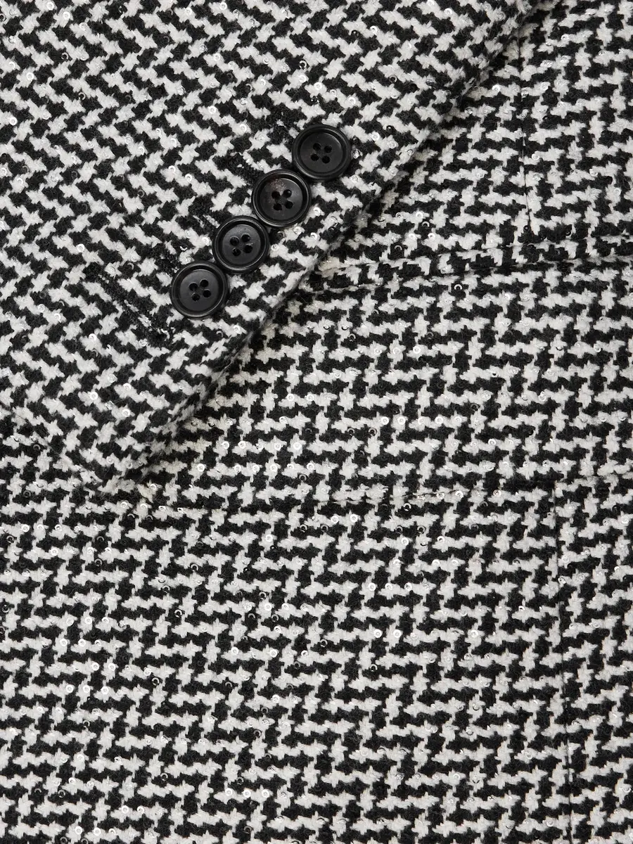 Tom Ford Sequin-Detailed Houndstooth Wool-Blend Suit Jacket - Men | Thumbnail 6 Tom Ford Sequin-Detailed Houndstooth Wool-Blend Suit Jacket - Men | Thumbnail 6