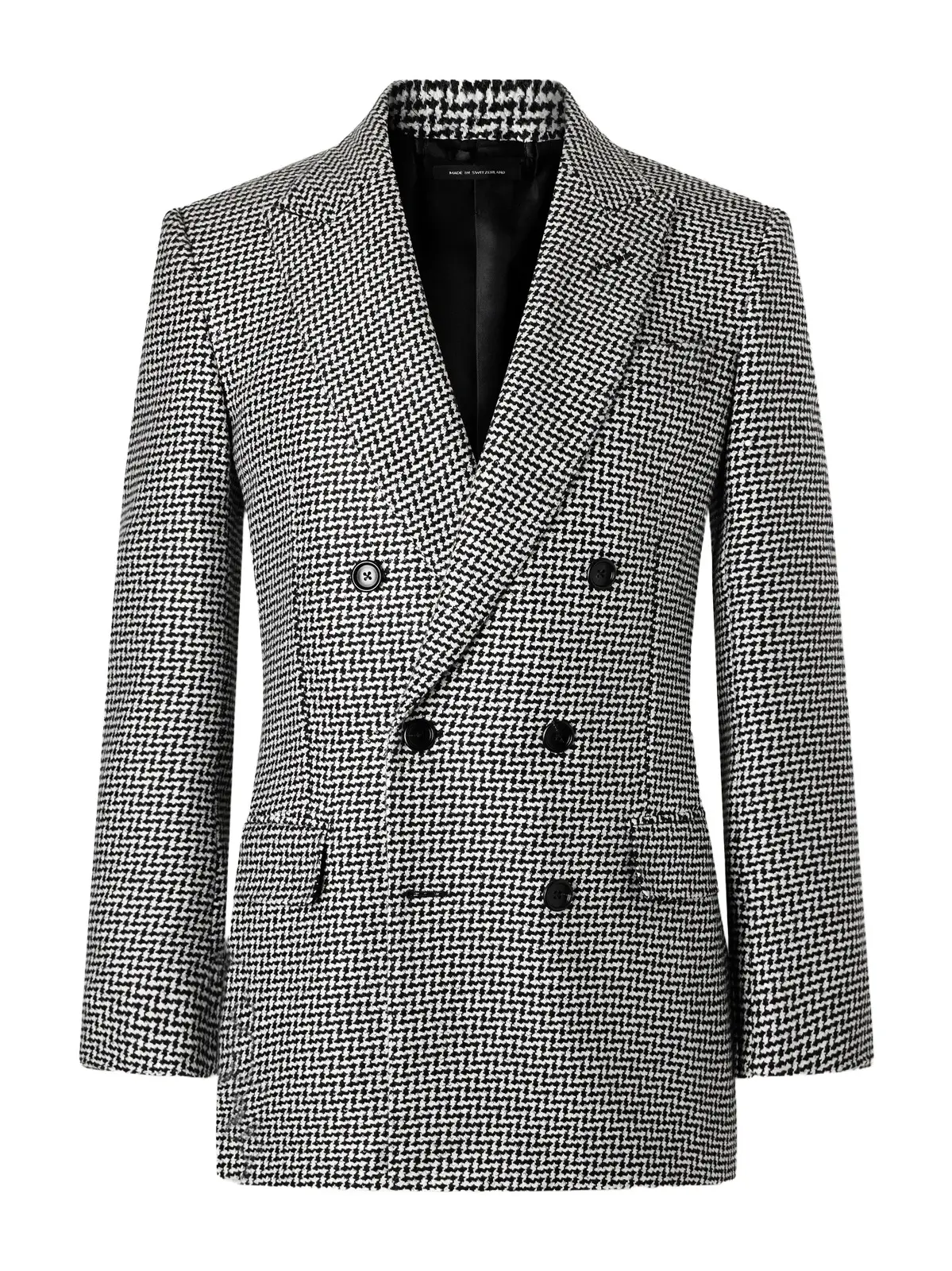 Sequin-Detailed Houndstooth Wool-Blend Suit Jacket - Men Sequin-Detailed Houndstooth Wool-Blend Suit Jacket - Men