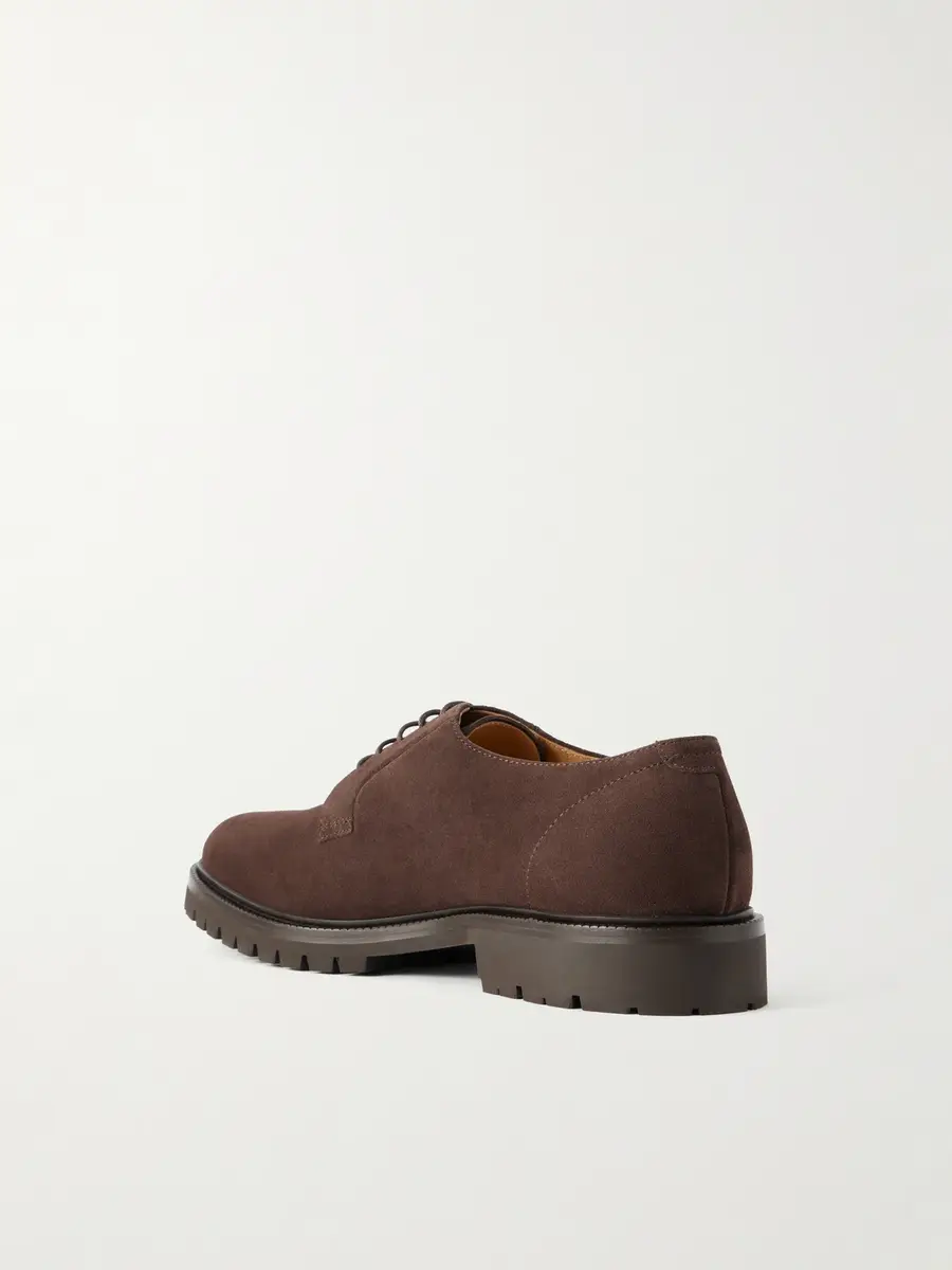Brunello Cucinelli Suede Derby Shoes - Men | Thumbnail 4