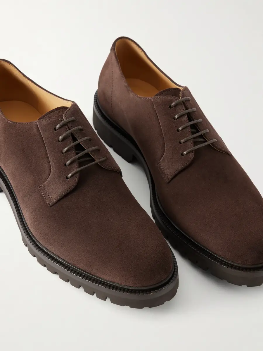 Brunello Cucinelli Suede Derby Shoes - Men | Thumbnail 5