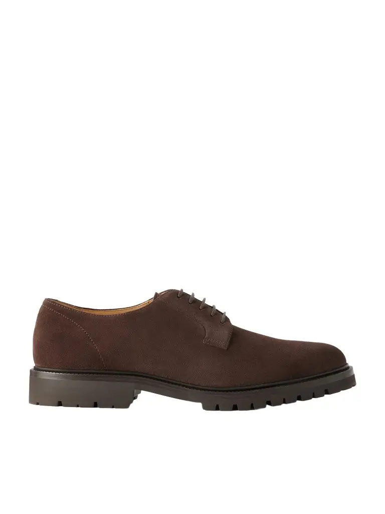 Brunello Cucinelli Suede Derby Shoes - Men