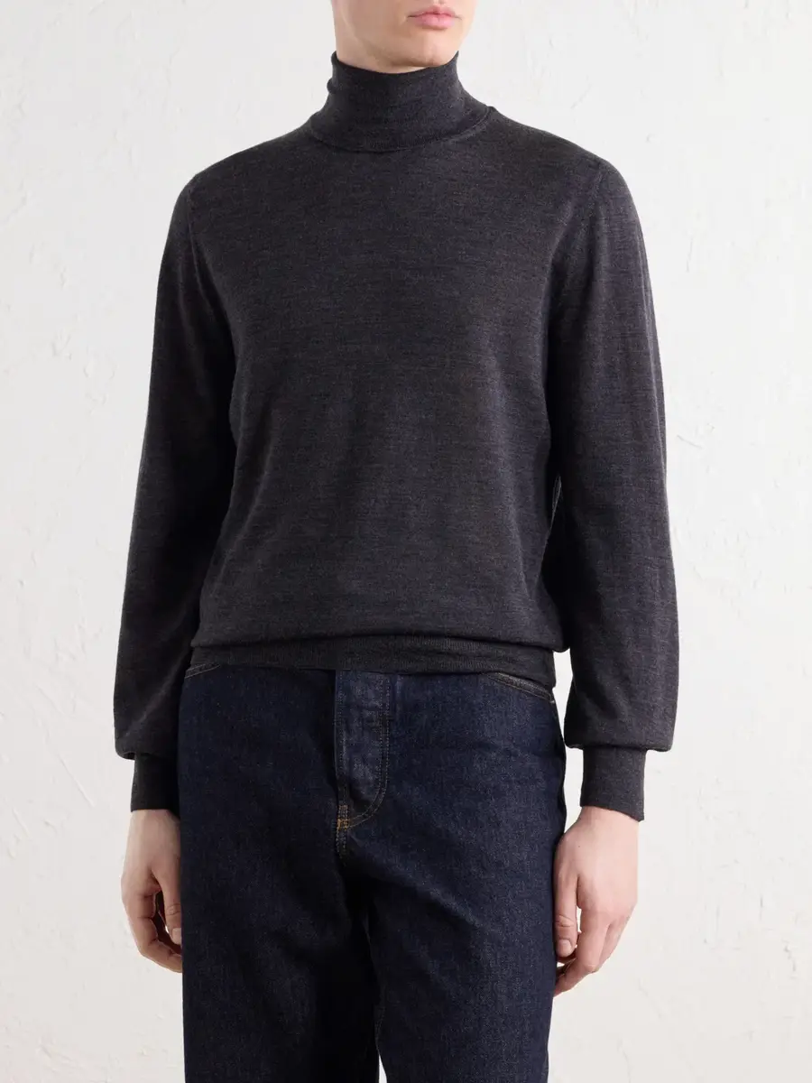 Canali Wool Rollneck Sweater - Men | Thumbnail 3 Canali Wool Rollneck Sweater - Men | Thumbnail 3