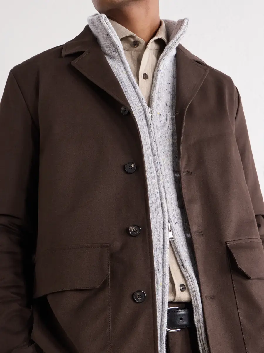 Slowear Cotton and Cashmere-Blend Gabardine Blouson Jacket - Men | Thumbnail 5 Slowear Cotton and Cashmere-Blend Gabardine Blouson Jacket - Men | Thumbnail 5
