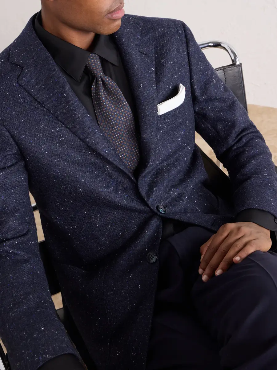 Kiton Donegal Cashmere-Grain de Poudre Blazer - Men | Thumbnail 5 Kiton Donegal Cashmere-Grain de Poudre Blazer - Men | Thumbnail 5