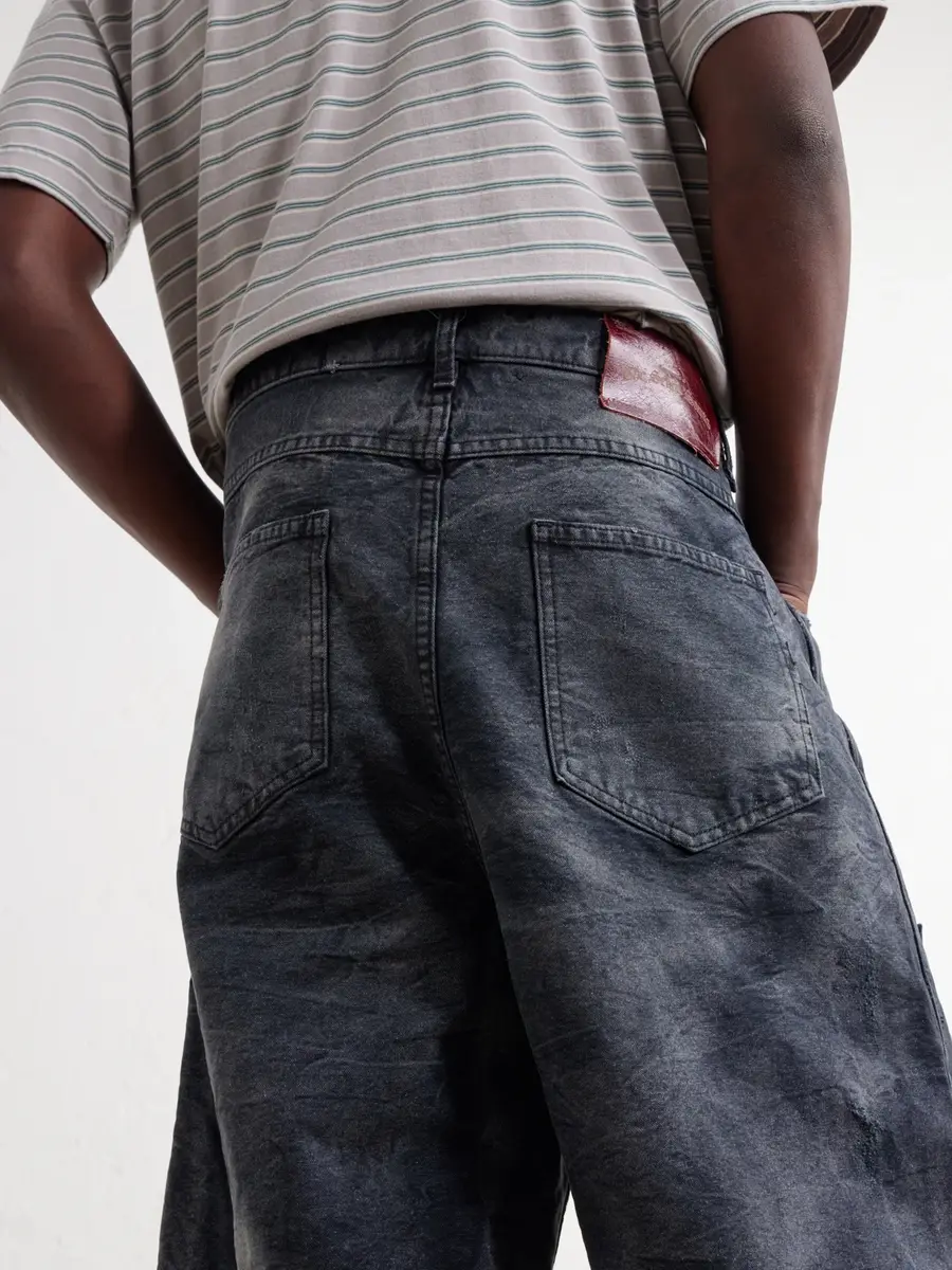 SEKRIT Chopper Studded Distressed Denim Shorts - Men | Thumbnail 6 SEKRIT Chopper Studded Distressed Denim Shorts - Men | Thumbnail 6