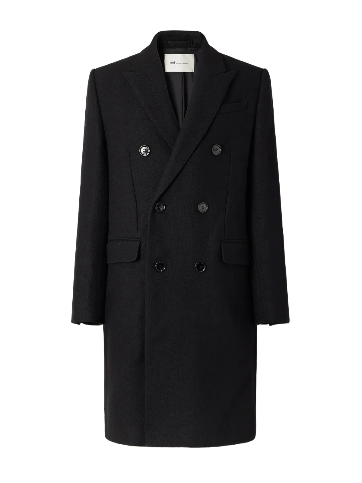 AMI PARIS Double-Breasted Virgin Wool-Gabardine Coat - Men