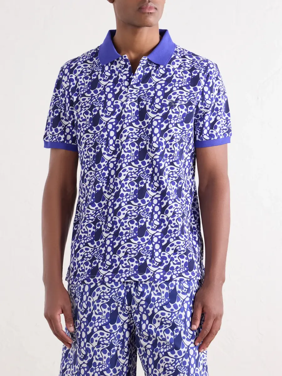 Vilebrequin Printed Organic Cotton-Piqué Polo Shirt - Men | Thumbnail 3 Vilebrequin Printed Organic Cotton-Piqué Polo Shirt - Men | Thumbnail 3