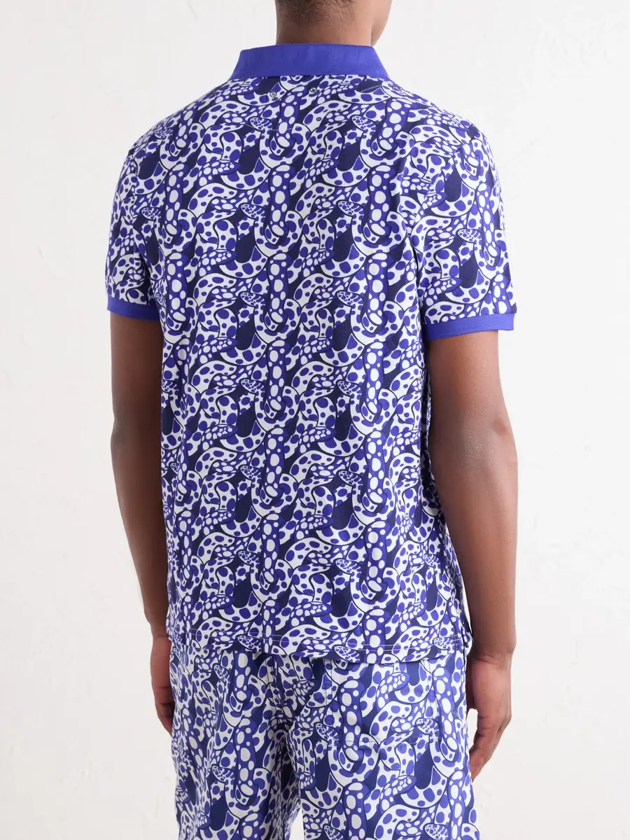 Vilebrequin Printed Organic Cotton-Piqué Polo Shirt - Men | Thumbnail 4 Vilebrequin Printed Organic Cotton-Piqué Polo Shirt - Men | Thumbnail 4