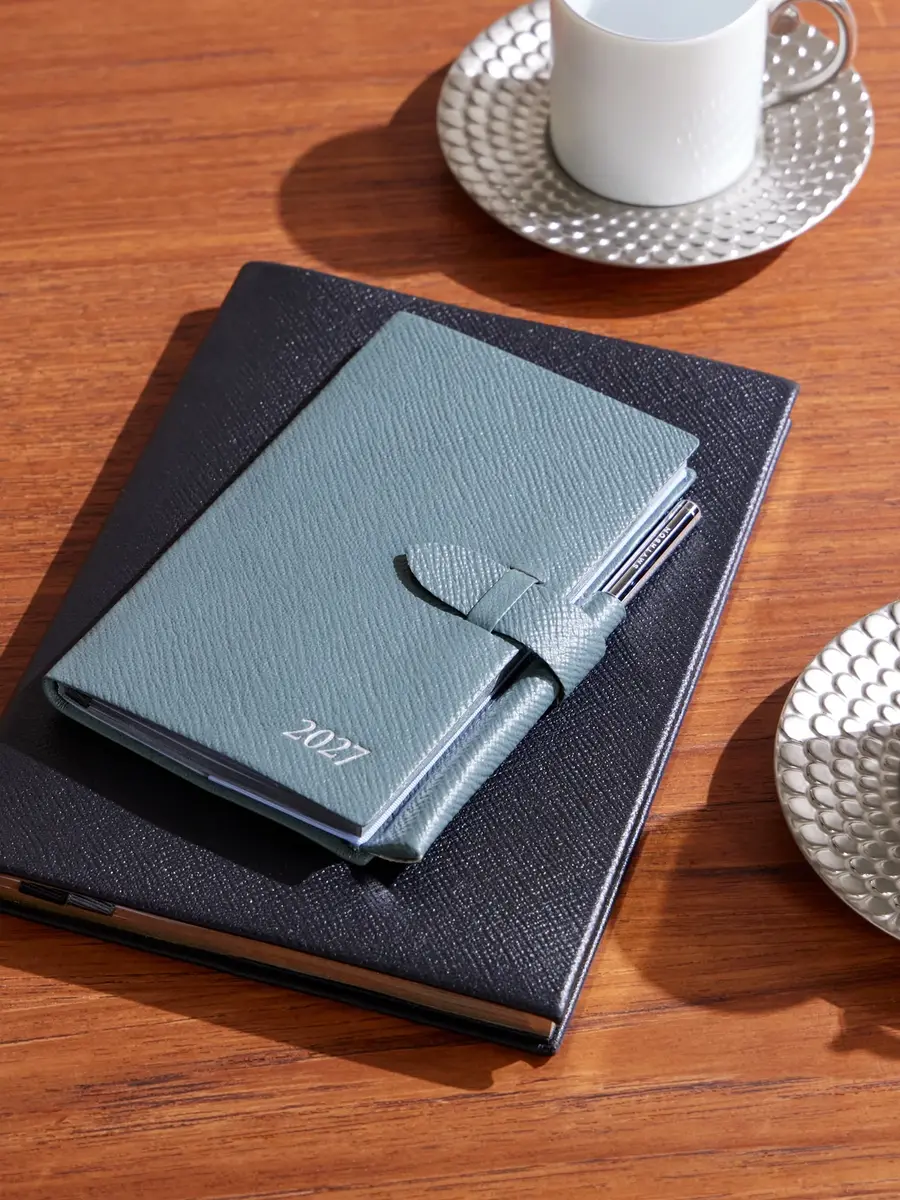 Smythson Cross-Grain Leather Notebook - Men | Thumbnail 2 Smythson Cross-Grain Leather Notebook - Men | Thumbnail 2