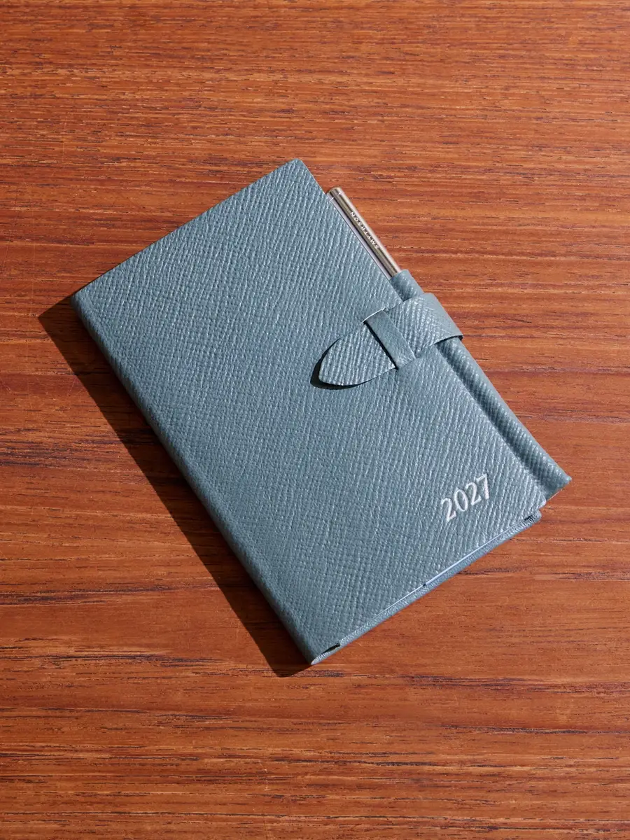 Smythson Cross-Grain Leather Notebook - Men