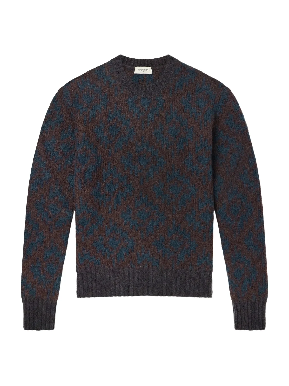 PIACENZA 1733 Intarsia-Knit Cashmere-Blend Sweater - Men