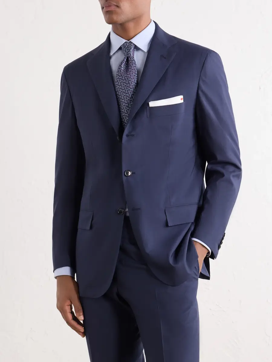 Kiton Wool-Fresco Suit Jacket - Men | Thumbnail 3 Kiton Wool-Fresco Suit Jacket - Men | Thumbnail 3