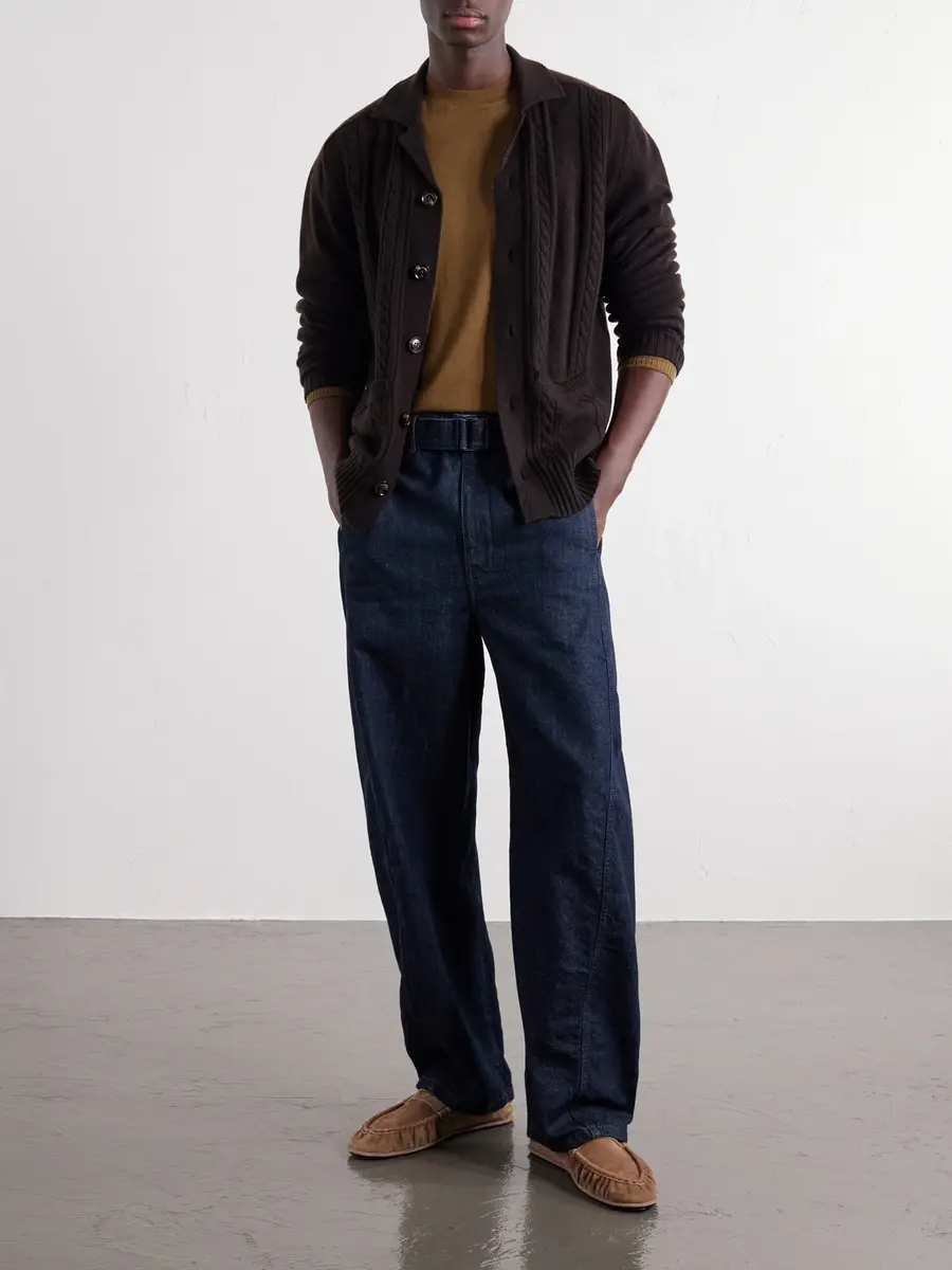 PIACENZA 1733 Cable-Knit Cashmere Cardigan - Men | Thumbnail 2