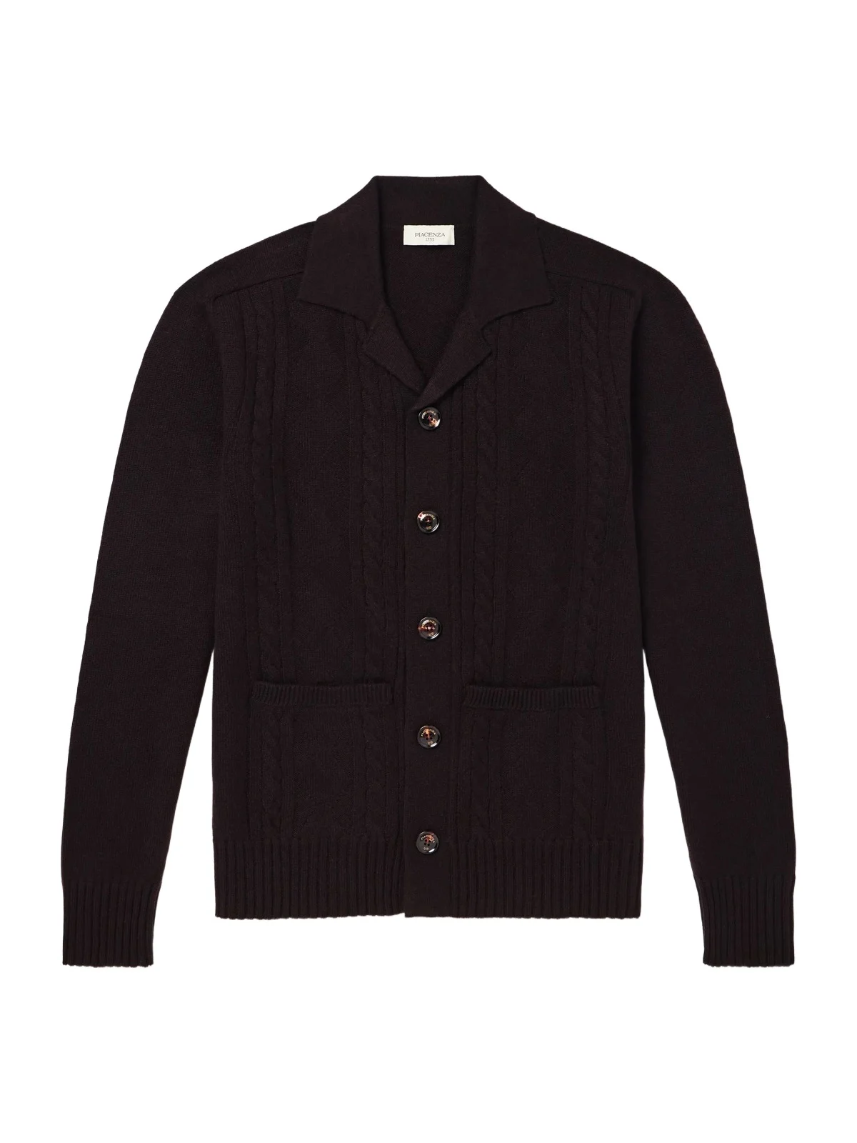 PIACENZA 1733 Cable-Knit Cashmere Cardigan - Men