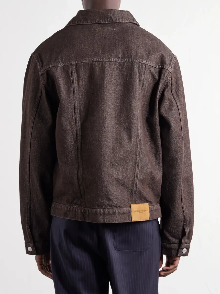 OFFICINE GÉNÉRALE Vince Pleated Organic Denim Jacket - Men | Thumbnail 4 OFFICINE GÉNÉRALE Vince Pleated Organic Denim Jacket - Men | Thumbnail 4