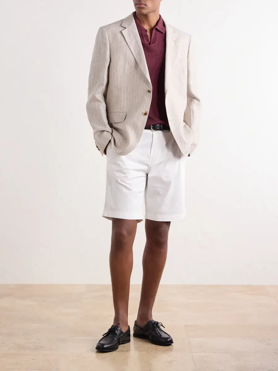 Vilebrequin Belin Woven Cotton-Blend Casual Shorts - Men | Thumbnail 2 Vilebrequin Belin Woven Cotton-Blend Casual Shorts - Men | Thumbnail 2