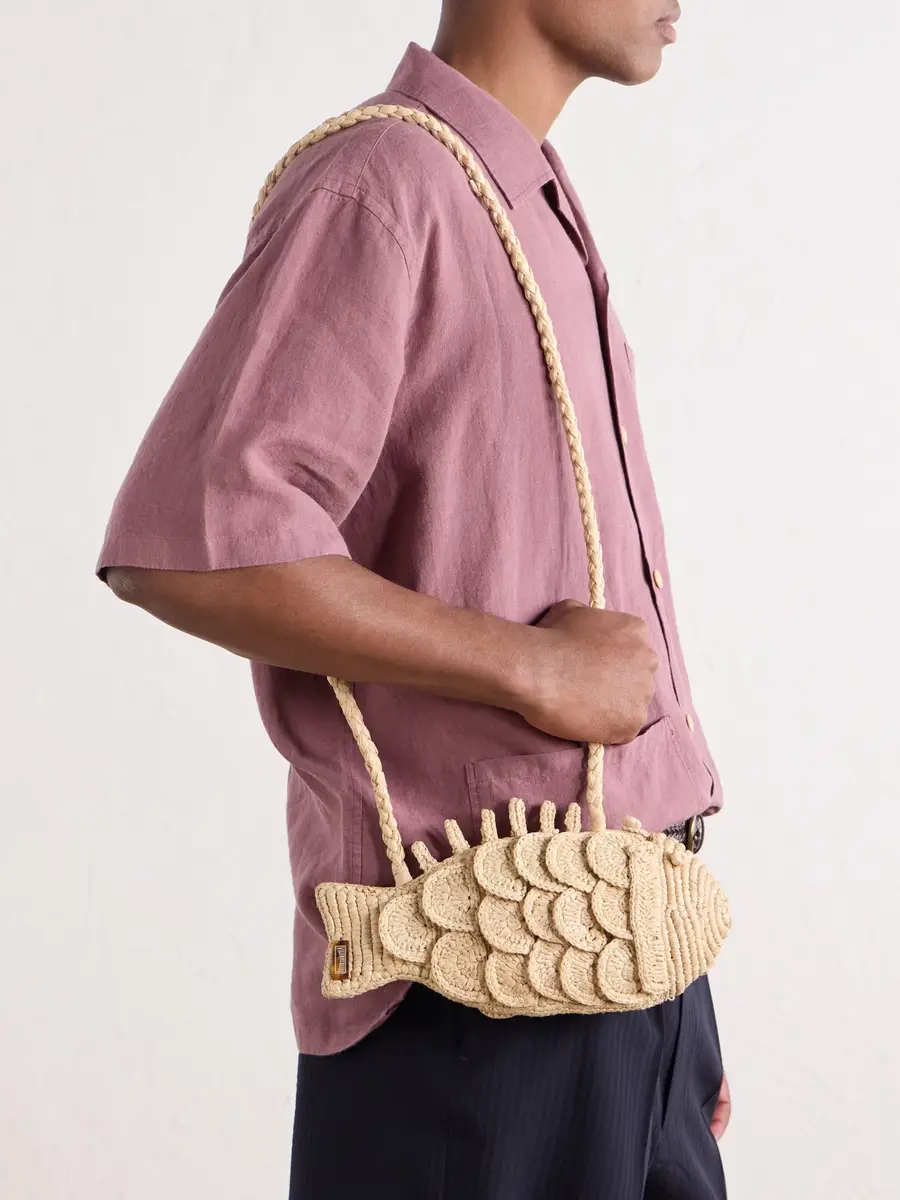 Vilebrequin Bogue Raffia Pouch - Men | Thumbnail 3