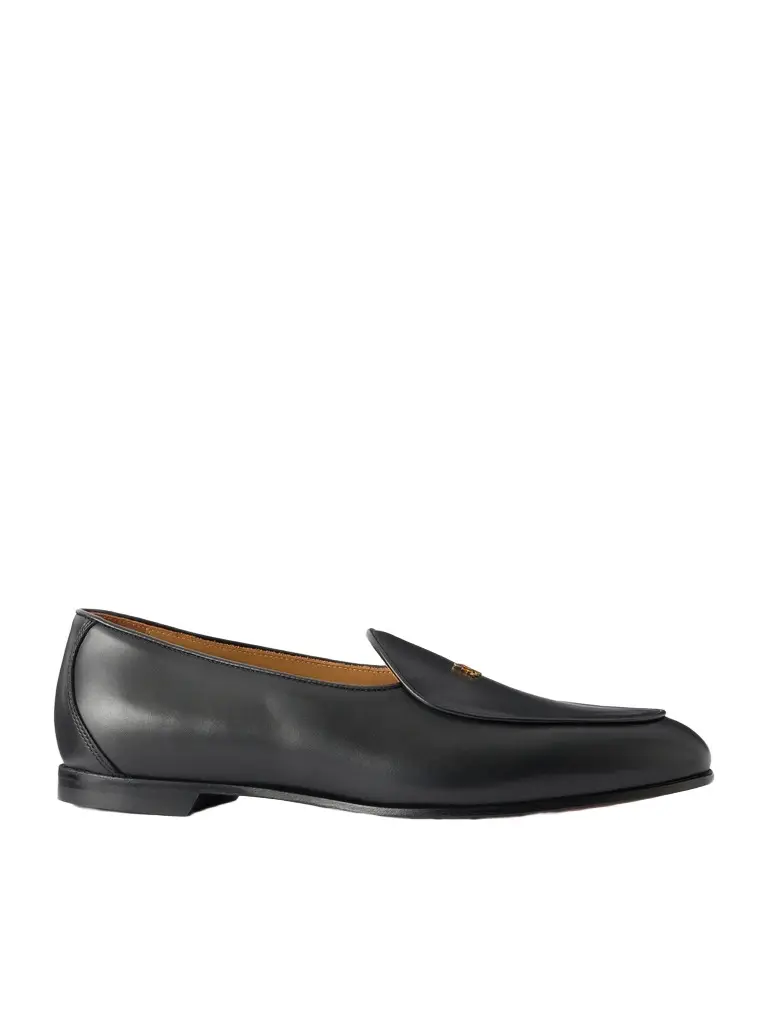 Embellished Leather Loafers - Men Embellished Leather Loafers - Men