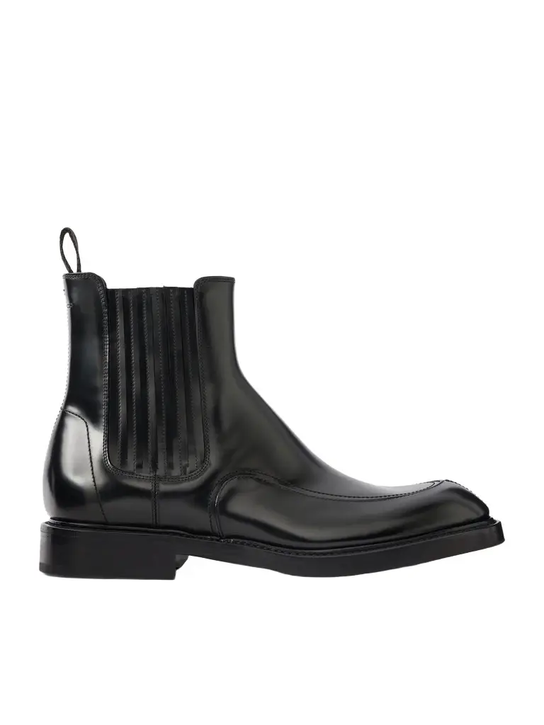 Dolce & Gabbana Patent-Leather Chelsea Boots - Men