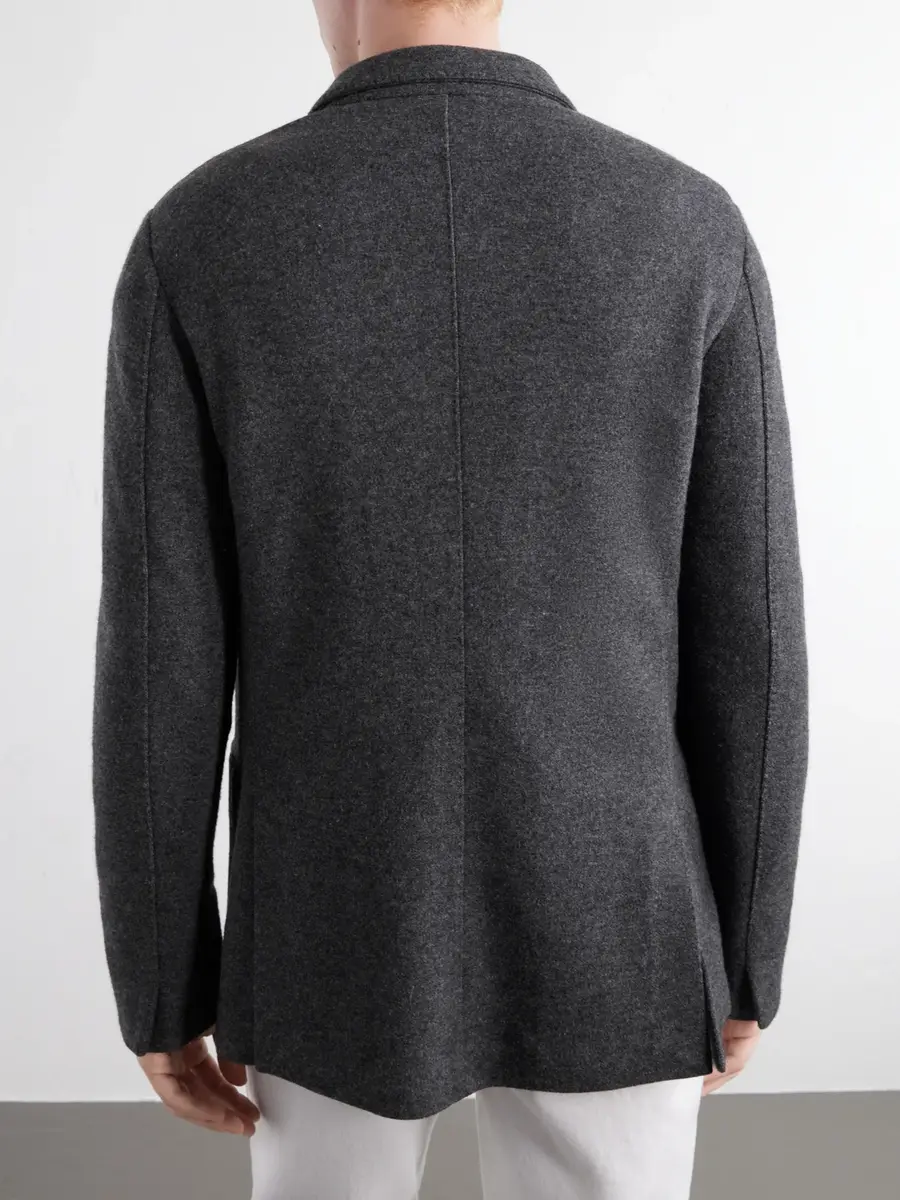 Anderson & Sheppard Unstructured Wool and Cashmere-Blend Blazer - Men | Thumbnail 4 Anderson & Sheppard Unstructured Wool and Cashmere-Blend Blazer - Men | Thumbnail 4