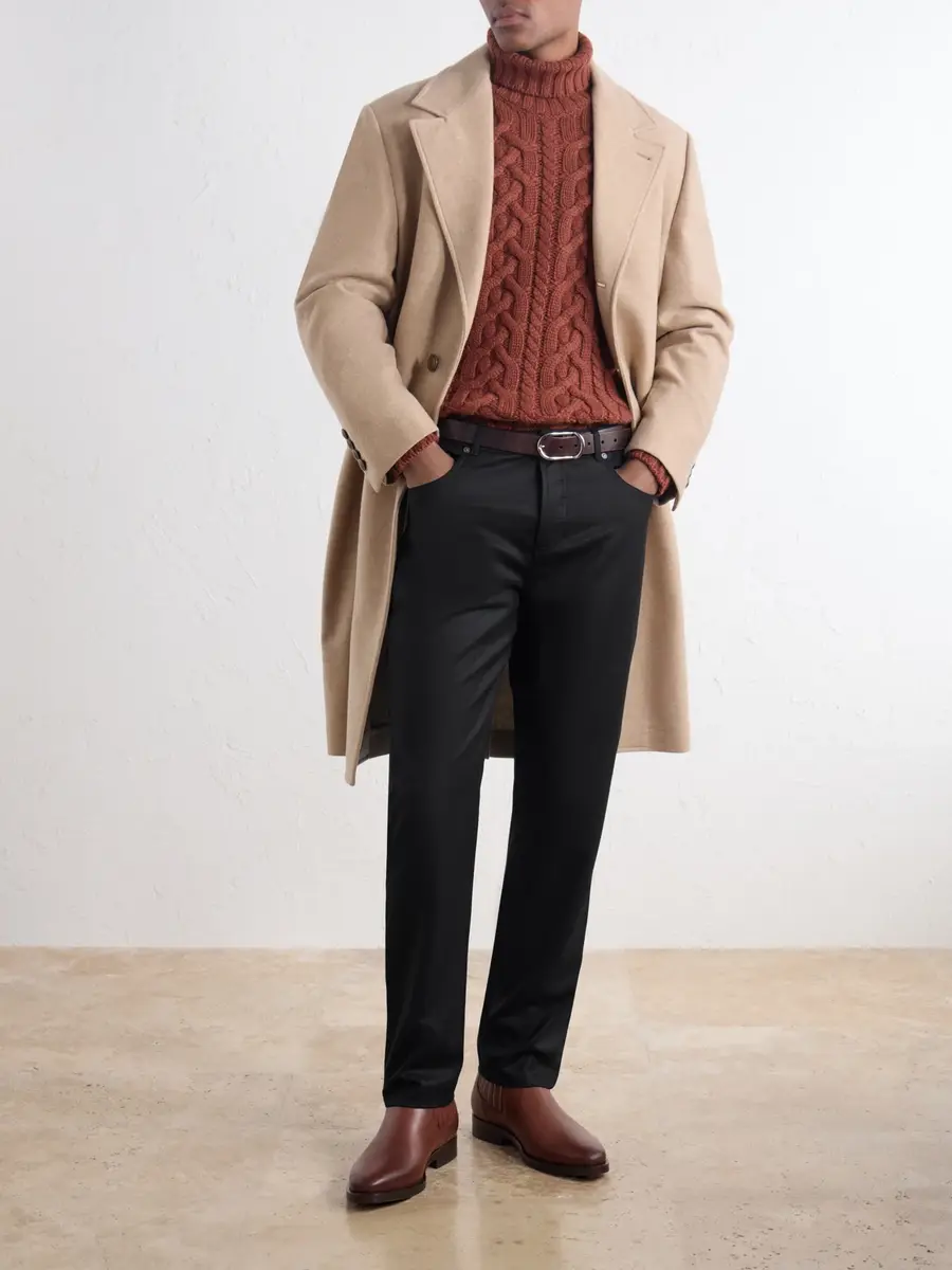 Brunello Cucinelli Slim-Fit Logo-Embroidered Virgin Wool Jeans - Men | Thumbnail 2 Brunello Cucinelli Slim-Fit Logo-Embroidered Virgin Wool Jeans - Men | Thumbnail 2