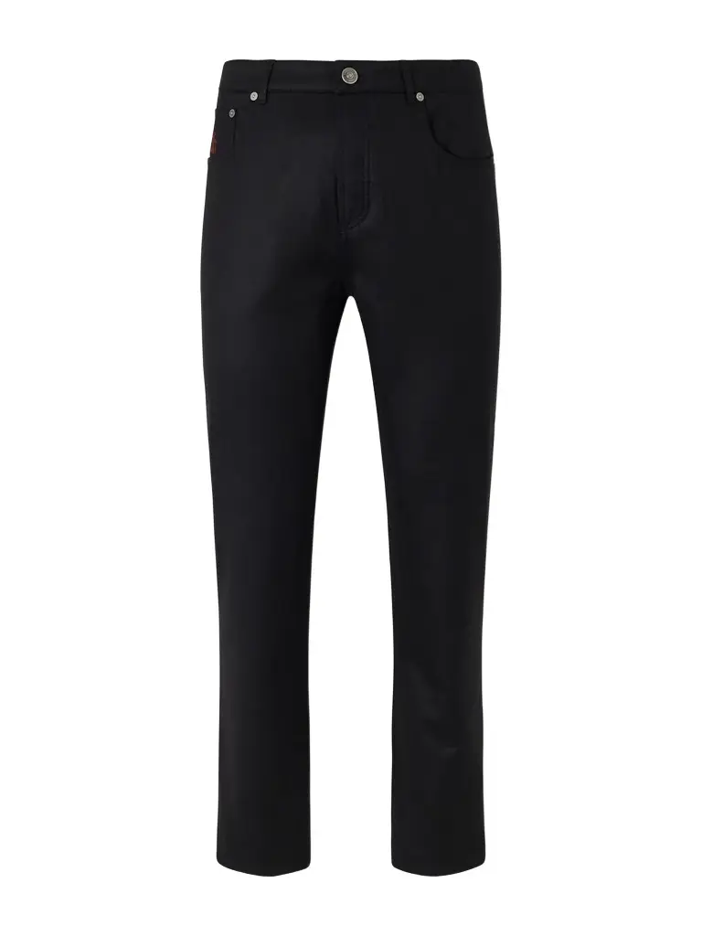 Brunello Cucinelli Slim-Fit Logo-Embroidered Virgin Wool Jeans - Men