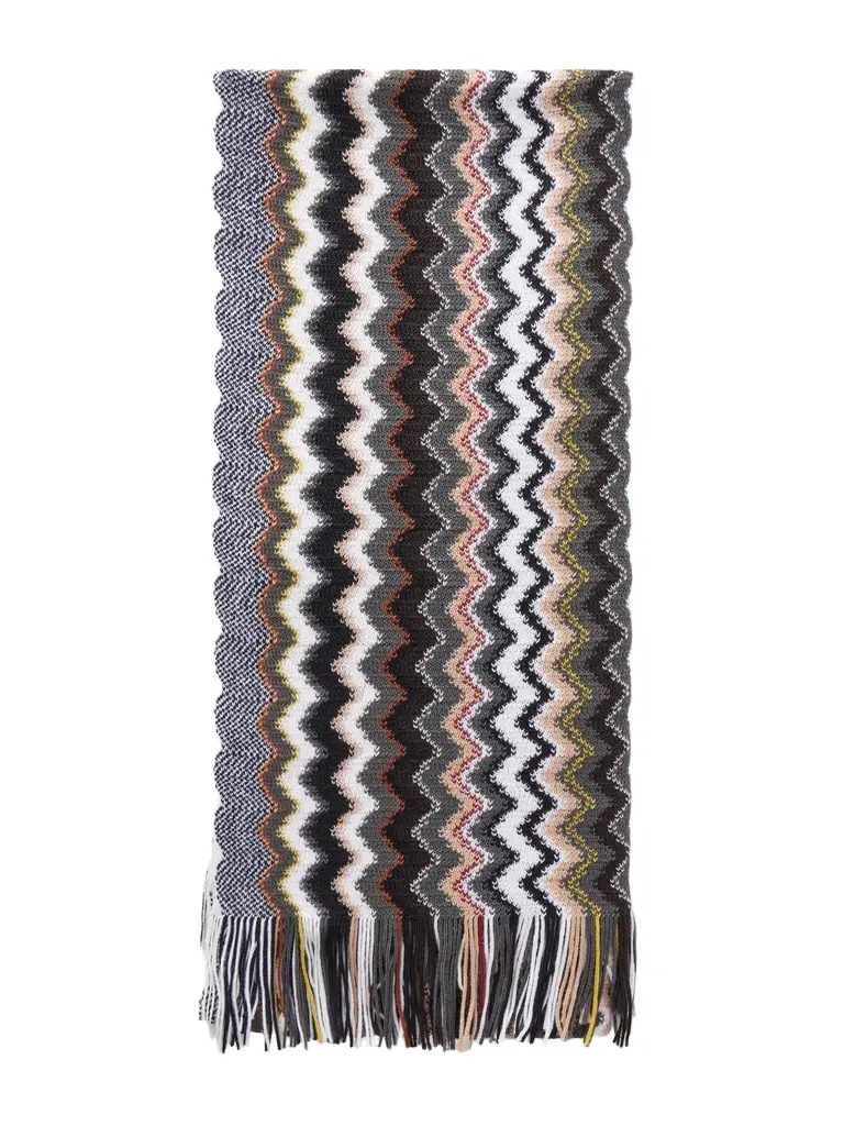 Missoni Striped Crochet-Knit Wool-Blend Scarf - Men