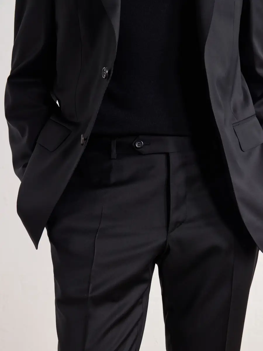 Canali Slim-Fit Tapered Wool-Twill Suit Trousers - Men | Thumbnail 5 Canali Slim-Fit Tapered Wool-Twill Suit Trousers - Men | Thumbnail 5
