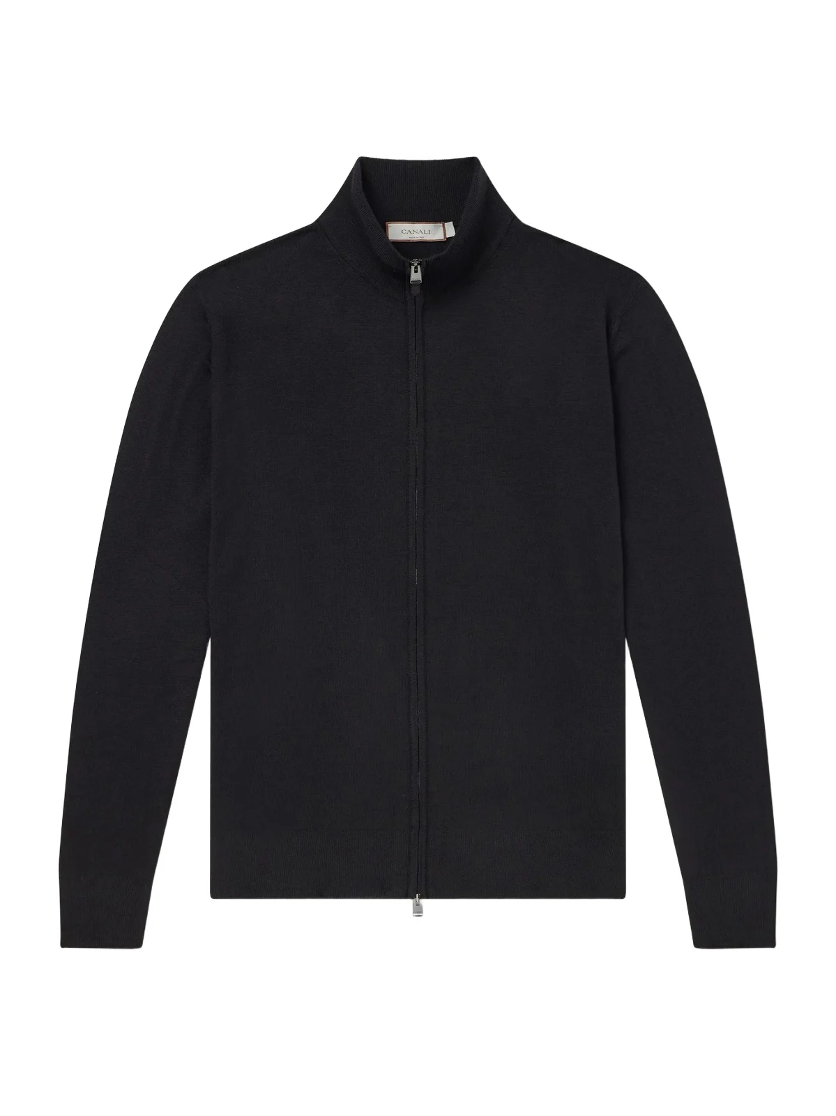 Canali Wool Zip-Up Sweater - Men