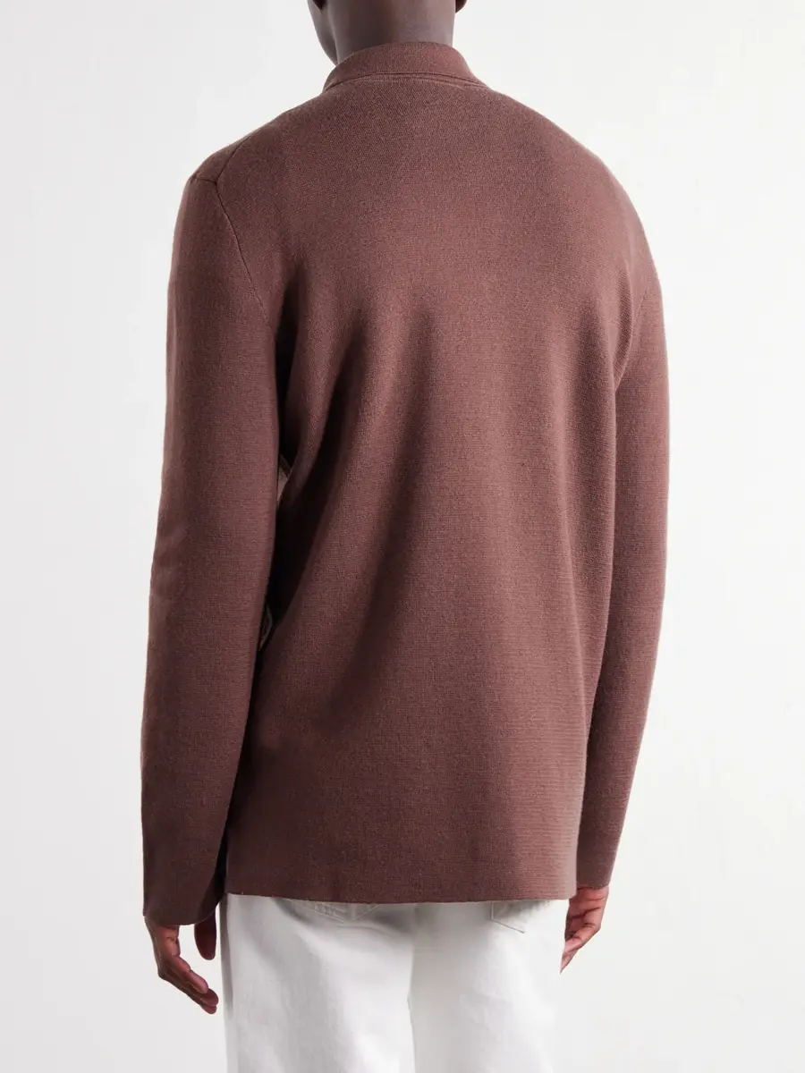 PIACENZA 1733 Virgin Wool Knitted Overshirt - Men | Thumbnail 4 PIACENZA 1733 Virgin Wool Knitted Overshirt - Men | Thumbnail 4