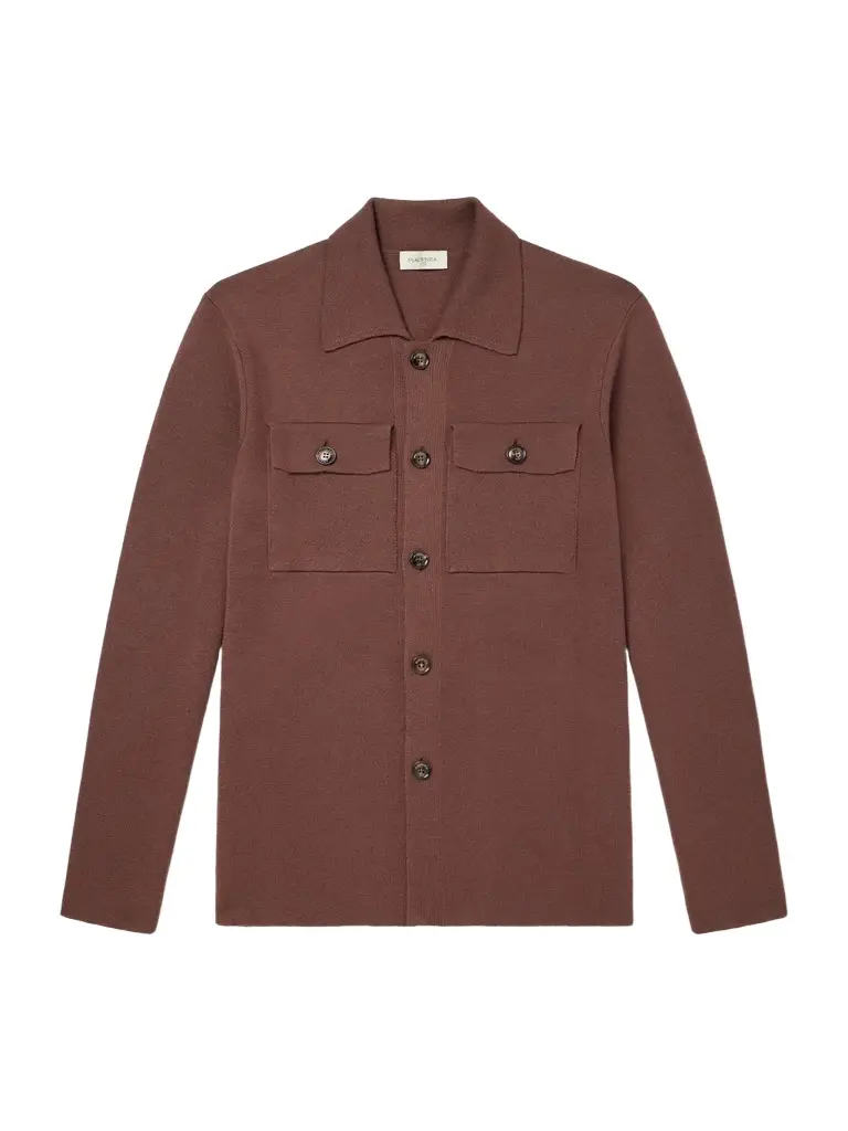 PIACENZA 1733 Virgin Wool Knitted Overshirt - Men