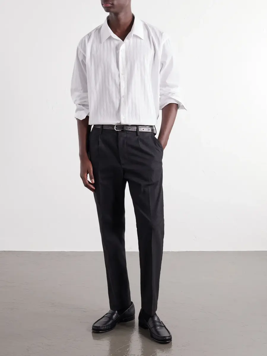 NN07 Bill 1067 Tapered Pleated Brushed Twill Chinos - Men | Thumbnail 2 NN07 Bill 1067 Tapered Pleated Brushed Twill Chinos - Men | Thumbnail 2