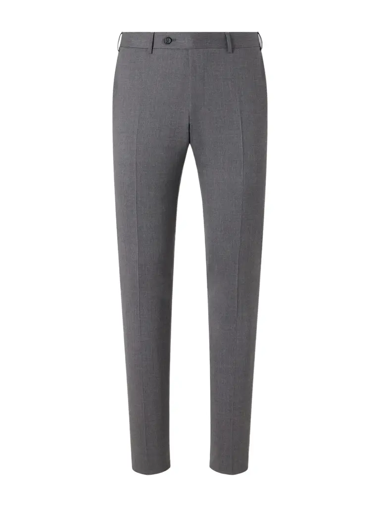 Straight-Leg Wool-Blend Twill Trousers - Men Straight-Leg Wool-Blend Twill Trousers - Men