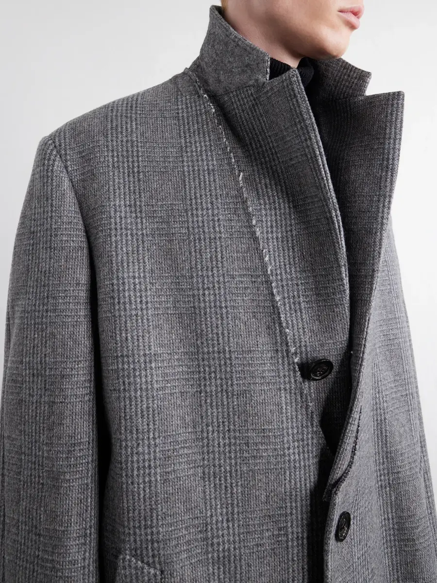 Maison Margiela Double-Breasted Prince of Wales Checked Virgin Wool Coat - Men | Thumbnail 5 Maison Margiela Double-Breasted Prince of Wales Checked Virgin Wool Coat - Men | Thumbnail 5