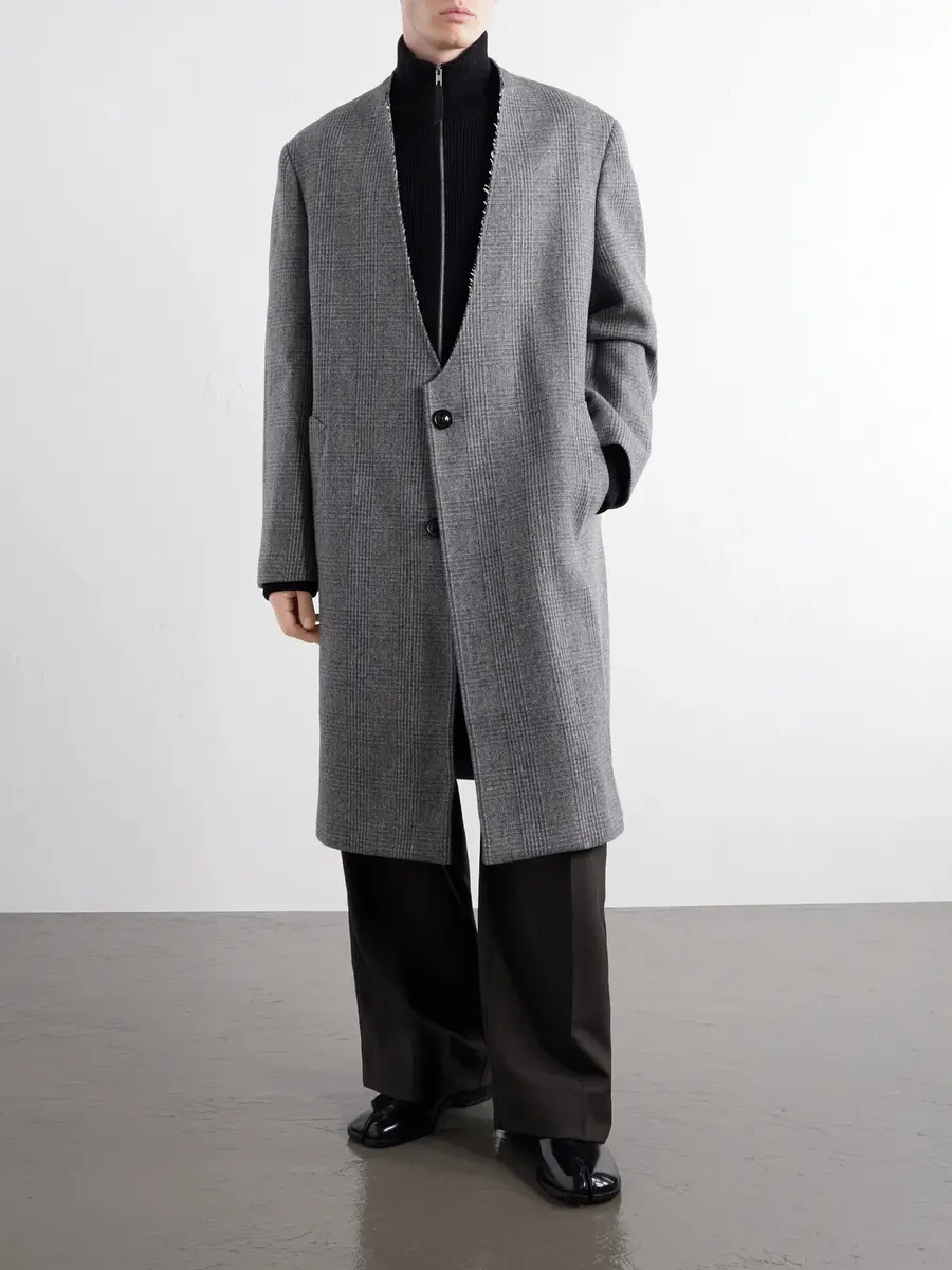 Maison Margiela Double-Breasted Prince of Wales Checked Virgin Wool Coat - Men | Thumbnail 6 Maison Margiela Double-Breasted Prince of Wales Checked Virgin Wool Coat - Men | Thumbnail 6