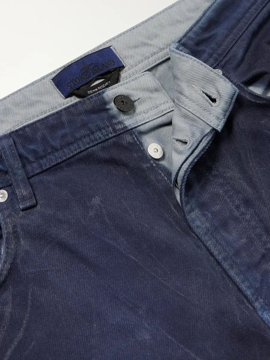 Stone Island Denim Research Collection Garment-Dyed Reflective Straight-Leg Jeans - Men | Thumbnail 6 Stone Island Denim Research Collection Garment-Dyed Reflective Straight-Leg Jeans - Men | Thumbnail 6