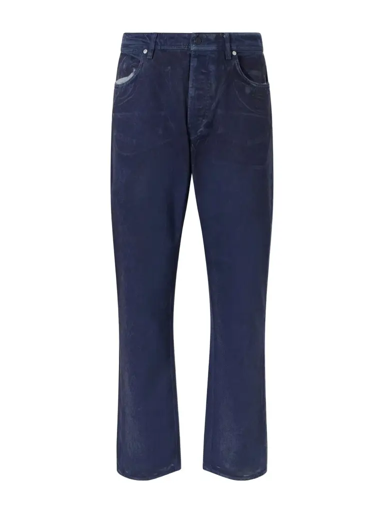 Stone Island Denim Research Collection Garment-Dyed Reflective Straight-Leg Jeans - Men