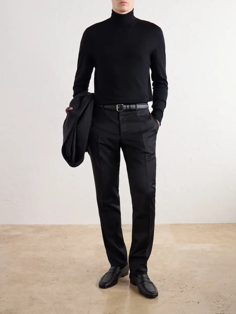 Canali Wool Rollneck Sweater - Men | Thumbnail 2 Canali Wool Rollneck Sweater - Men | Thumbnail 2