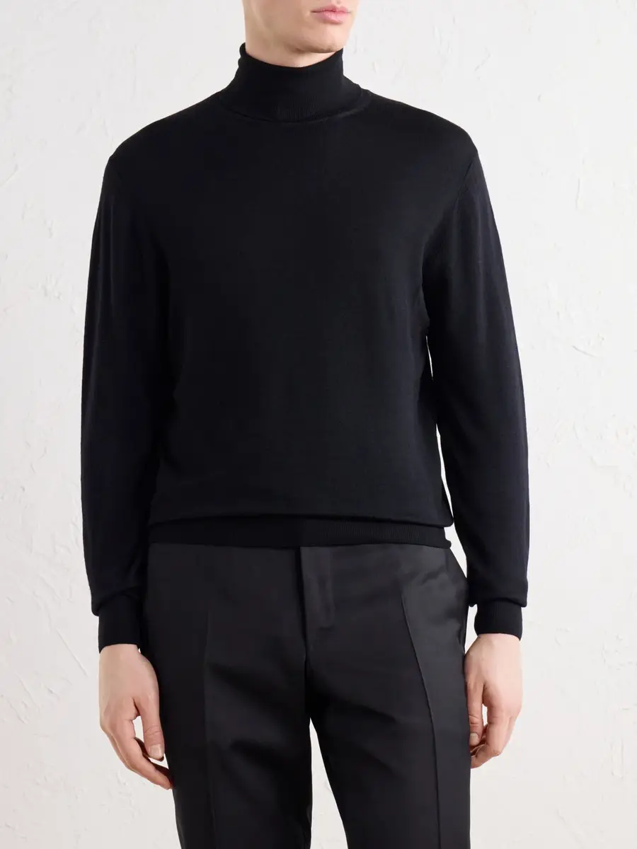 Canali Wool Rollneck Sweater - Men | Thumbnail 3 Canali Wool Rollneck Sweater - Men | Thumbnail 3