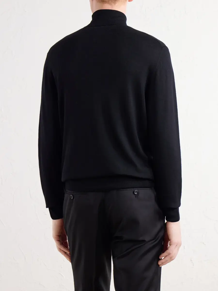 Canali Wool Rollneck Sweater - Men | Thumbnail 4 Canali Wool Rollneck Sweater - Men | Thumbnail 4