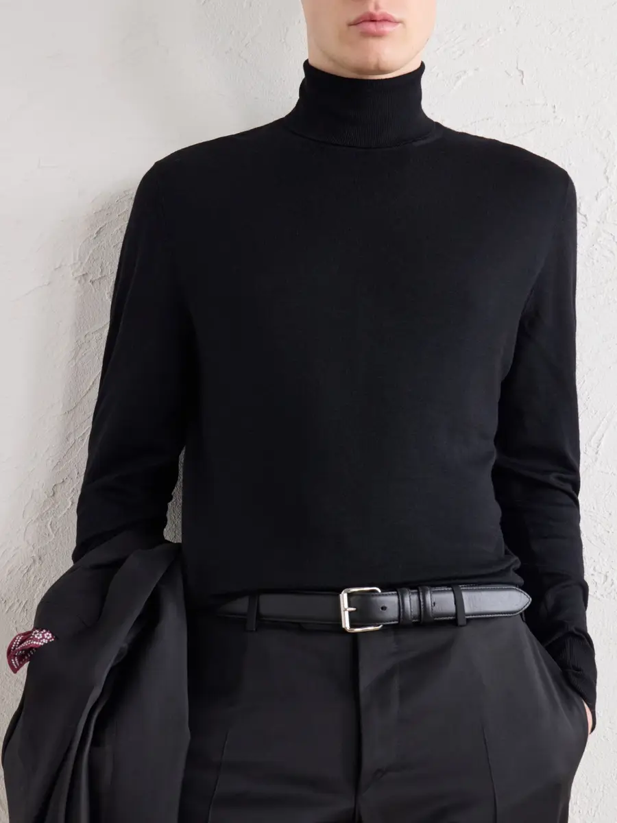 Canali Wool Rollneck Sweater - Men | Thumbnail 5 Canali Wool Rollneck Sweater - Men | Thumbnail 5