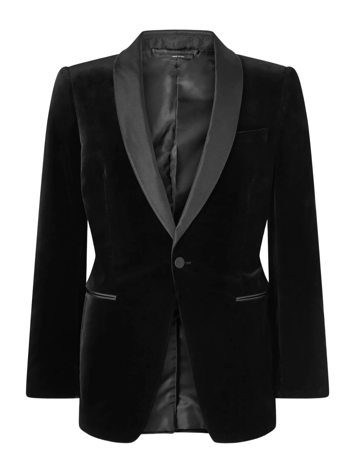 Tom Ford Satin-Trimmed Cotton-Blend Velvet Suit Jacket - Men