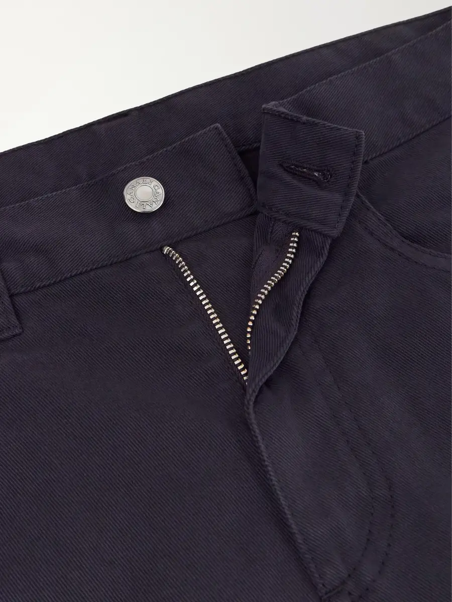 Canali Slim-Fit Straight-Leg Stretch-Cotton Gabardine Trousers - Men | Thumbnail 6