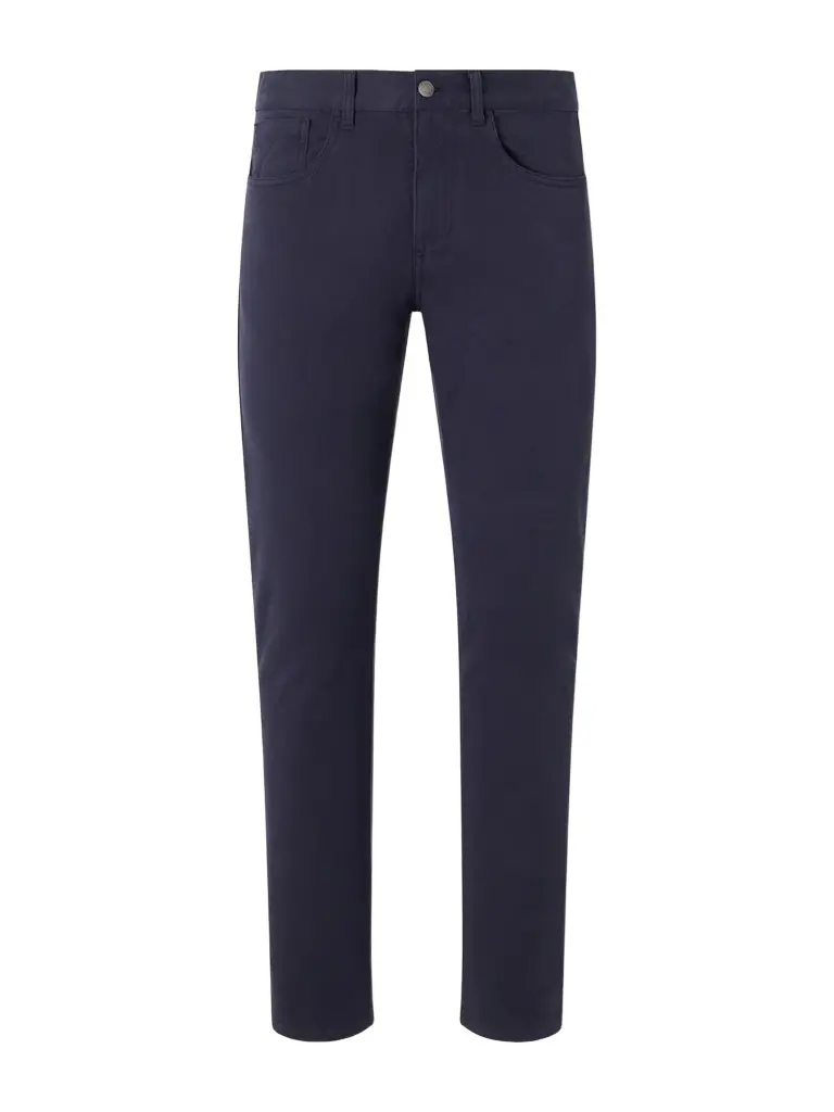 Canali Slim-Fit Straight-Leg Stretch-Cotton Gabardine Trousers - Men