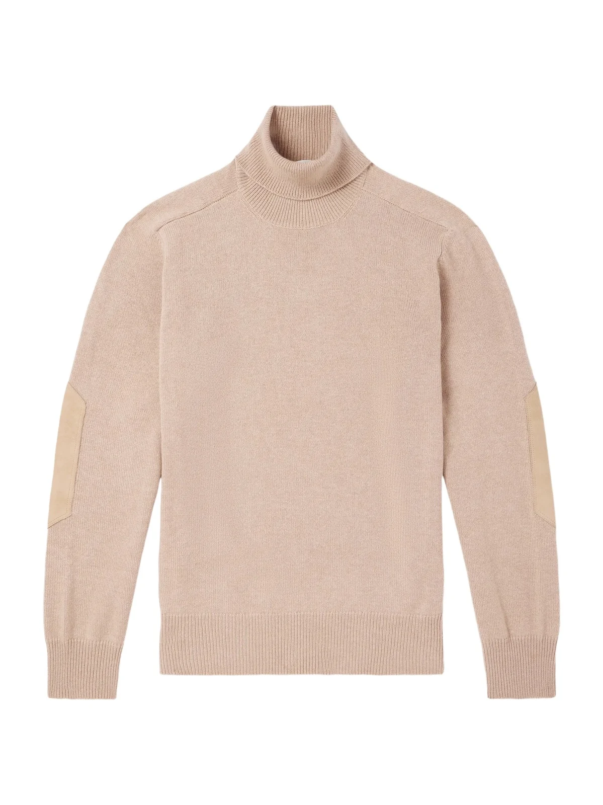 Brunello Cucinelli Suede-Trimmed Cashmere Sweater - Men